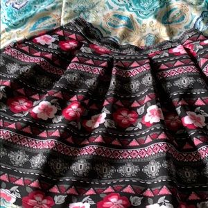 Flowered skirt